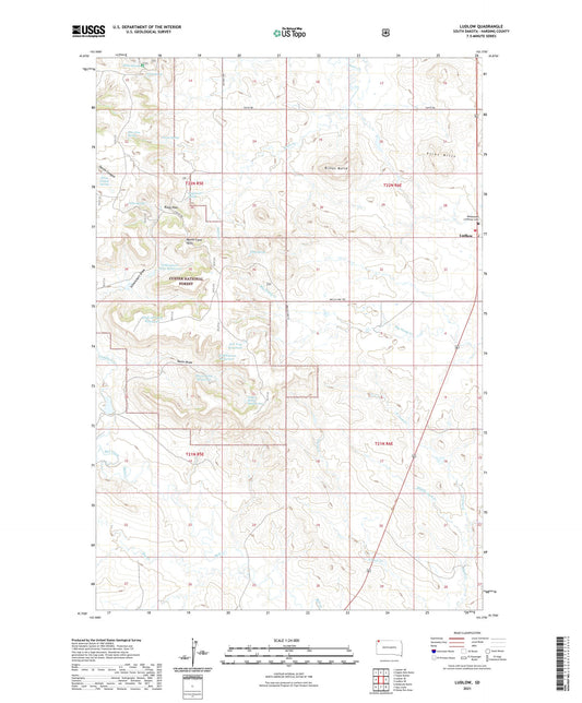 Ludlow South Dakota US Topo Map Image