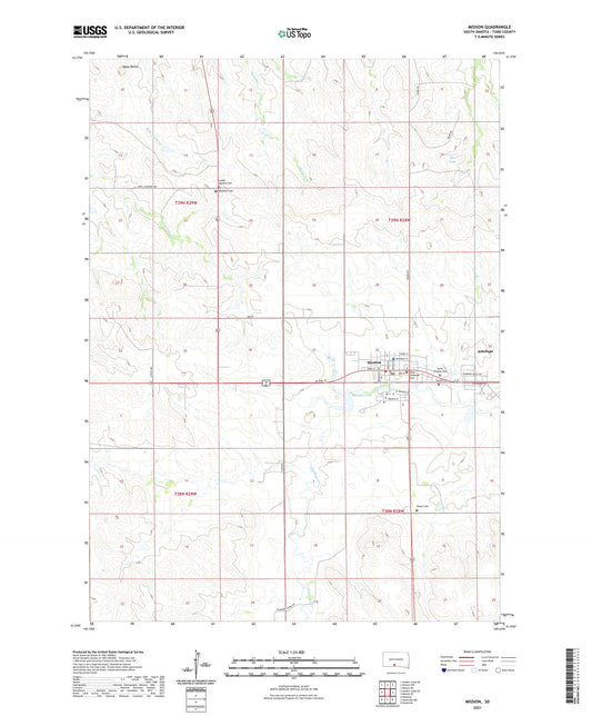 Mission South Dakota US Topo Map Image