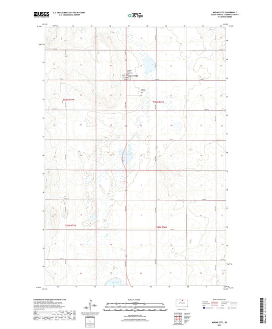 Mound City South Dakota US Topo Map Image
