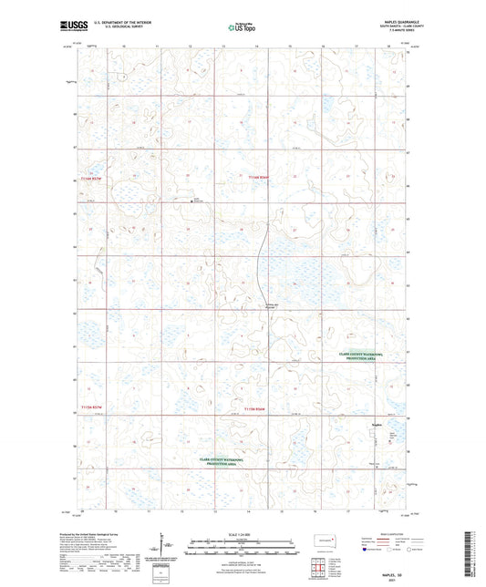 Naples South Dakota US Topo Map Image