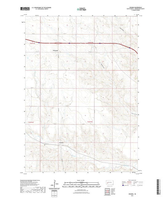 Owanka South Dakota US Topo Map Image