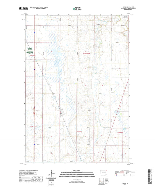 Peever South Dakota US Topo Map Image