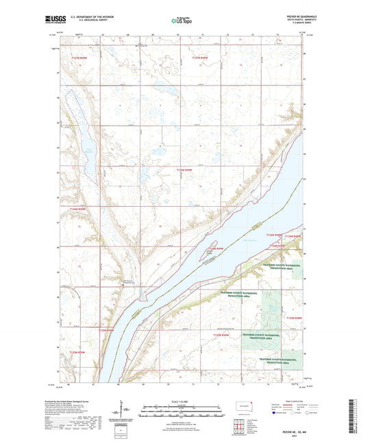 Peever NE South Dakota US Topo Map Image