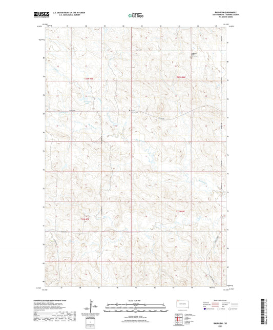 Ralph SW South Dakota US Topo Map Image