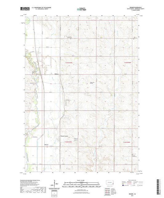 Renner South Dakota US Topo Map Image
