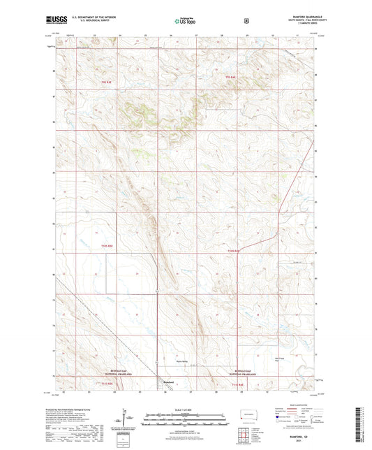 Rumford South Dakota US Topo Map Image
