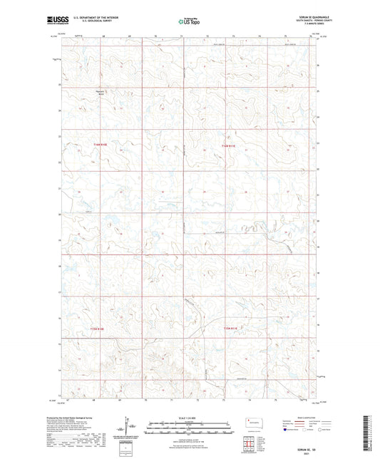 Sorum SE South Dakota US Topo Map Image