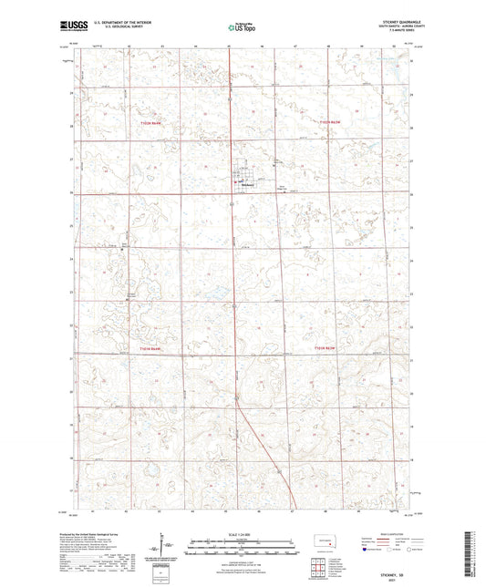 Stickney South Dakota US Topo Map Image