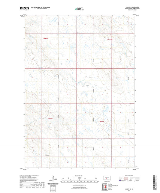 Wendte SE South Dakota US Topo Map Image