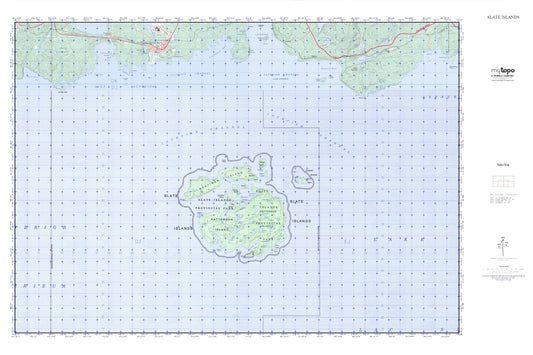Slate Islands MyTopo Explorer Series Map Image