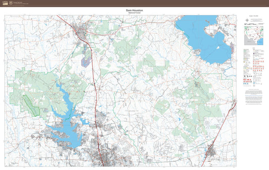 Sam Houston National Forest Map