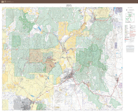 Santa Fe National Forest Map