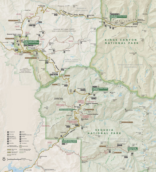 Sequoia National Park Map Image