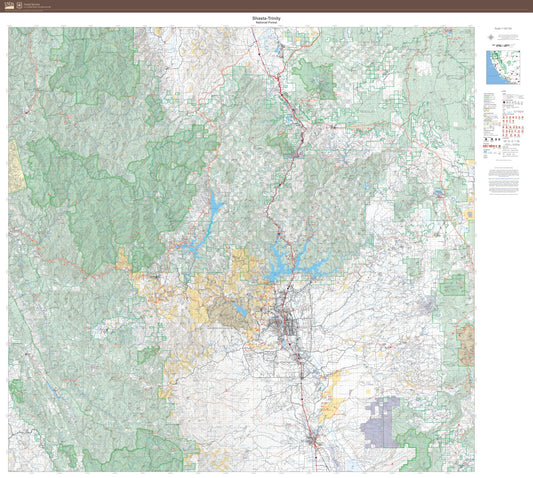 Shasta-Trinity National Forest Map