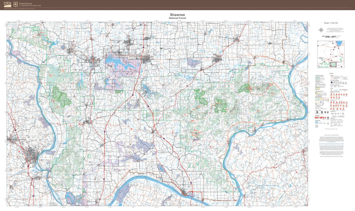Shawnee National Forest Map