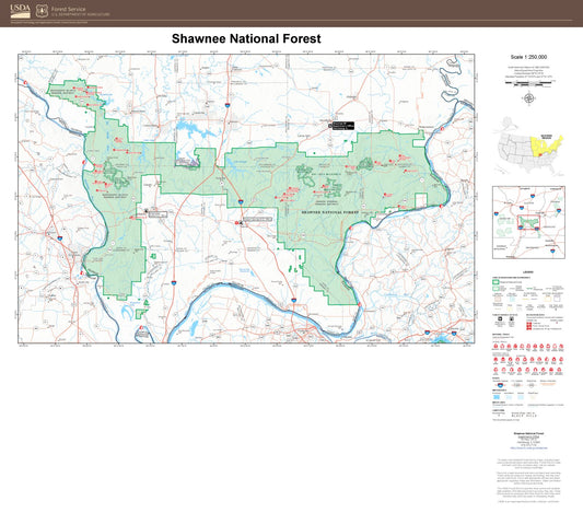 Shawnee National Forest Map