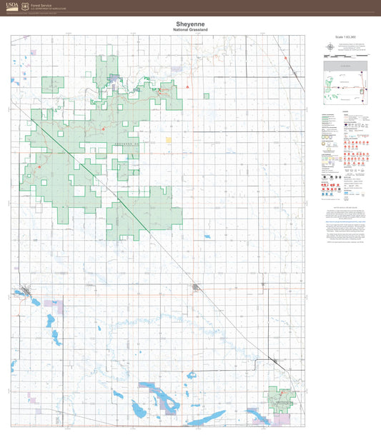 Sheyenne National Grassland Map