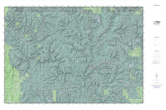 Sipsey Wilderness MyTopo Explorer Series Map Image
