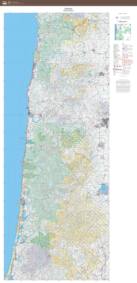 Siuslaw National Forest Map