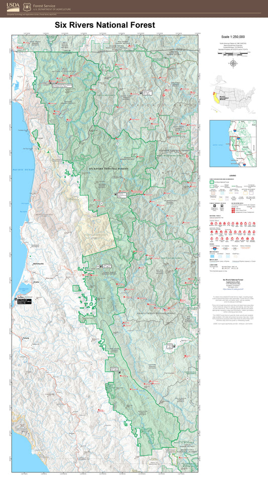 Six Rivers National Forest Map