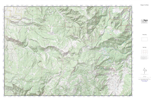 Sleepy Cat Peak MyTopo Explorer Series Map Image