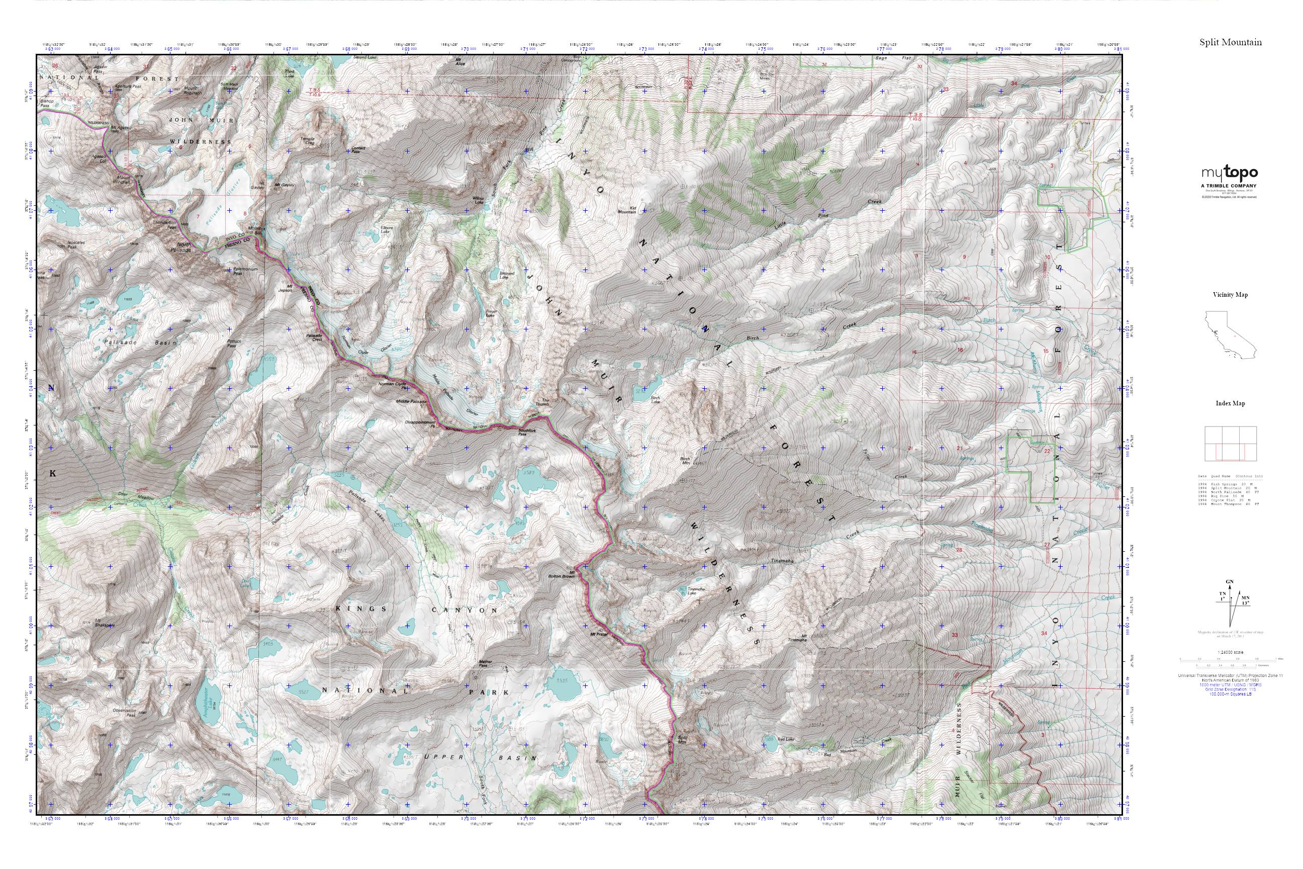 Split Mountain MyTopo Explorer Series Map – MyTopo Map Store