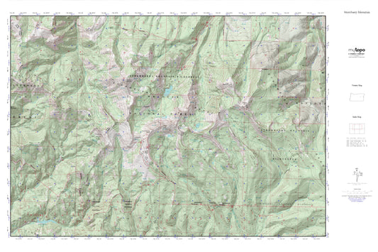 Strawberry Mountain MyTopo Explorer Series Map Image