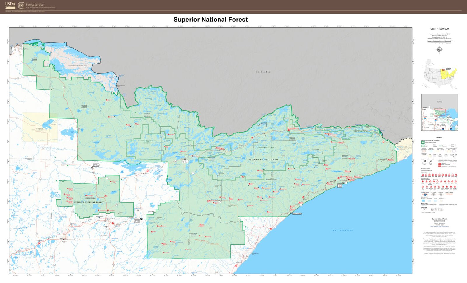 Superior National Forest Map