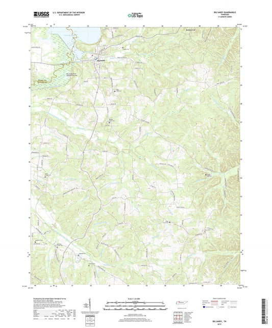 Big Sandy Tennessee US Topo Map Image