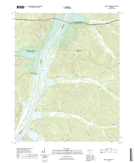 Daniels Landing Tennessee US Topo Map Image
