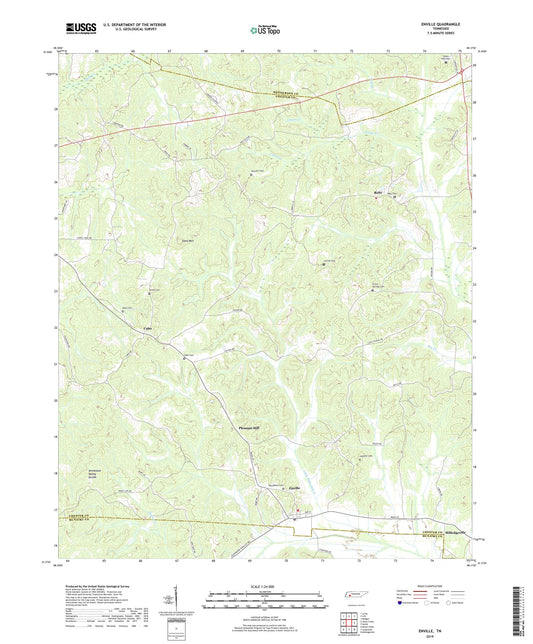 Enville Tennessee US Topo Map Image