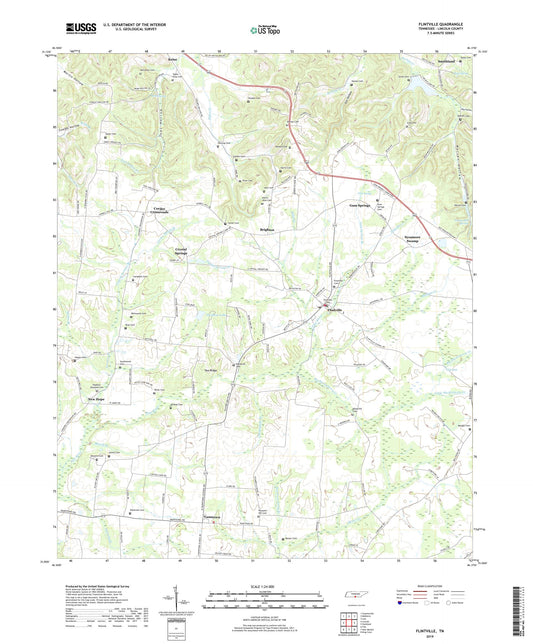 Flintville Tennessee US Topo Map Image