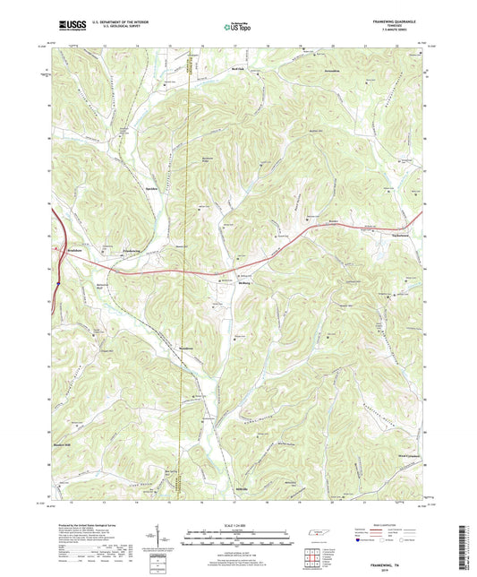 Frankewing Tennessee US Topo Map Image