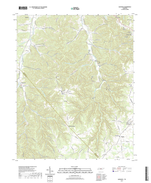 Gassaway Tennessee US Topo Map Image
