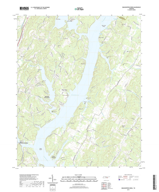 Grasshopper Creek Tennessee US Topo Map Image