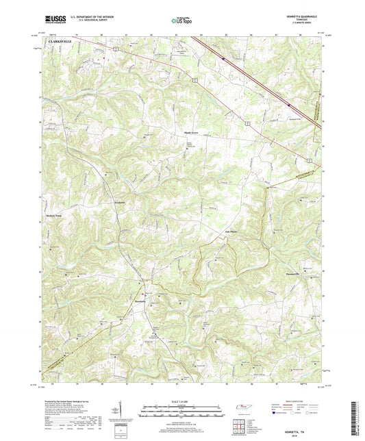 Henrietta Tennessee US Topo Map Image