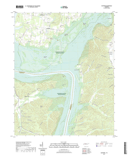Hustburg Tennessee US Topo Map Image