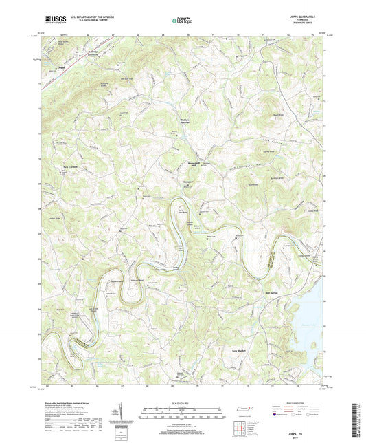 Joppa Tennessee US Topo Map Image