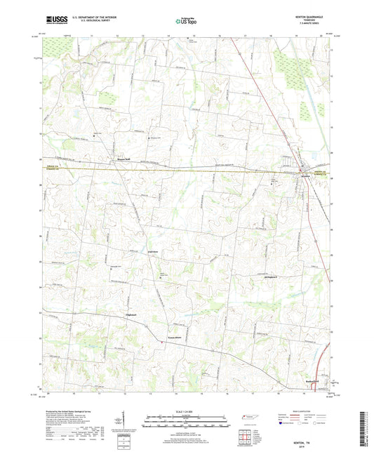 Kenton Tennessee US Topo Map Image