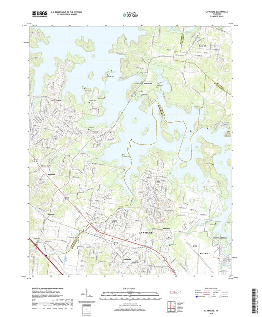 La Vergne Tennessee US Topo Map Image