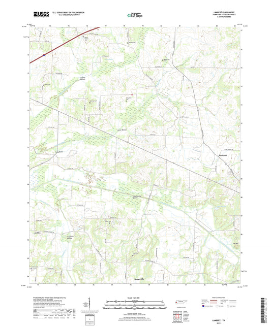 Lambert Tennessee US Topo Map Image