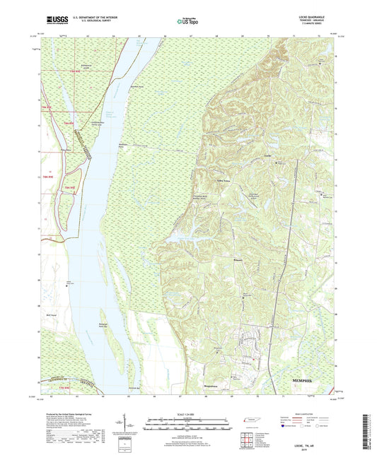 Locke Tennessee US Topo Map Image