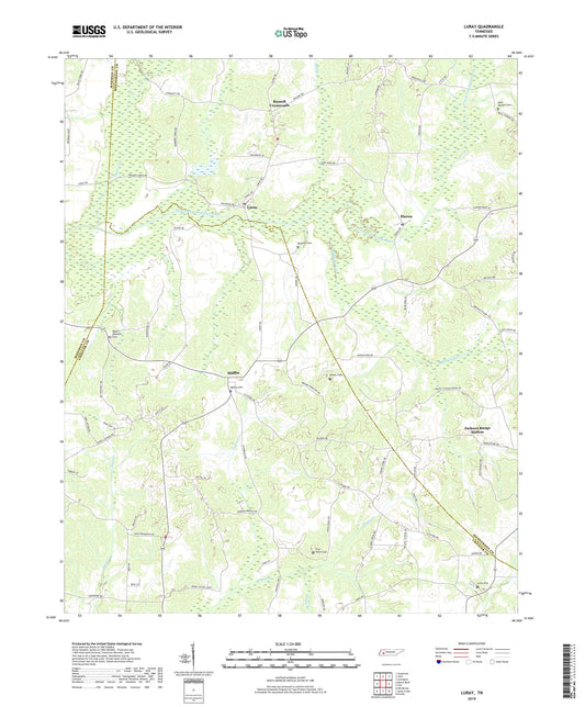 Luray Tennessee US Topo Map Image