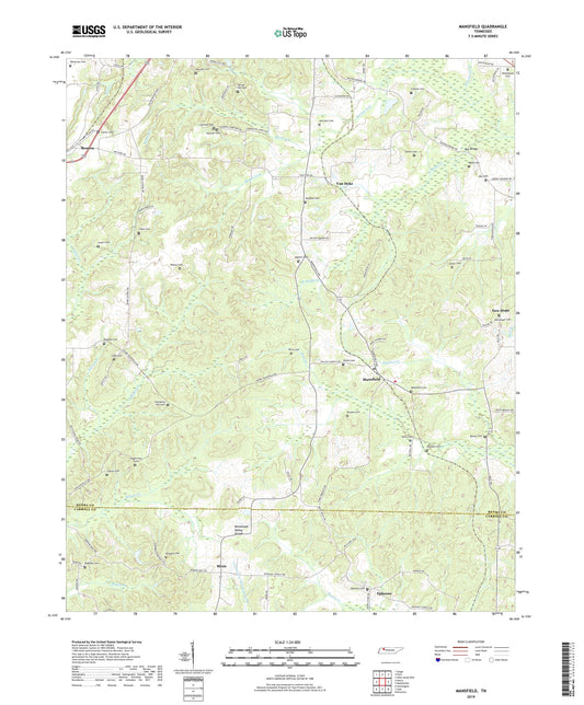 Mansfield Tennessee US Topo Map Image