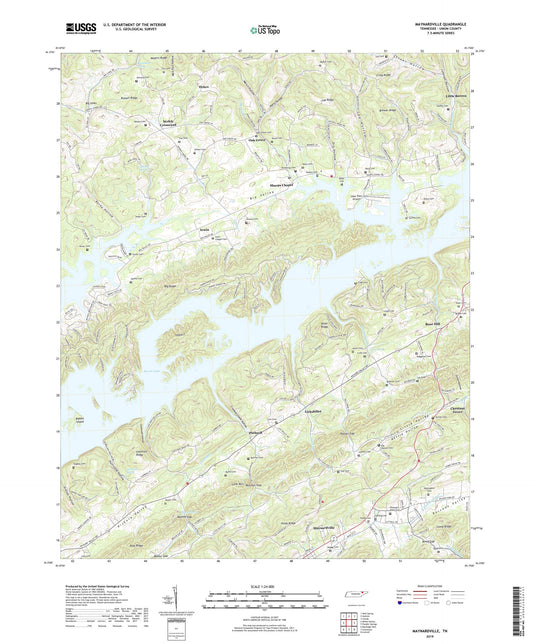 Maynardville Tennessee US Topo Map Image