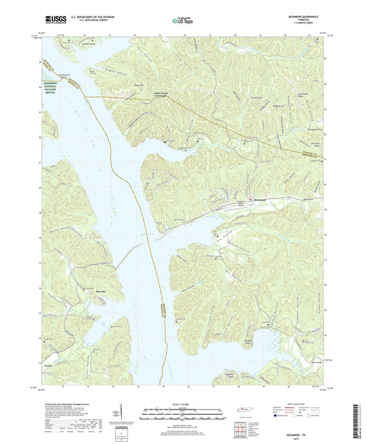 McKinnon Tennessee US Topo Map Image