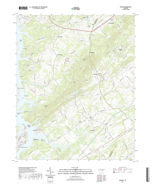 Meadow Tennessee US Topo Map Image