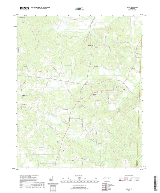 Michie Tennessee US Topo Map Image