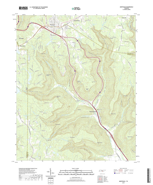 Monteagle Tennessee US Topo Map Image