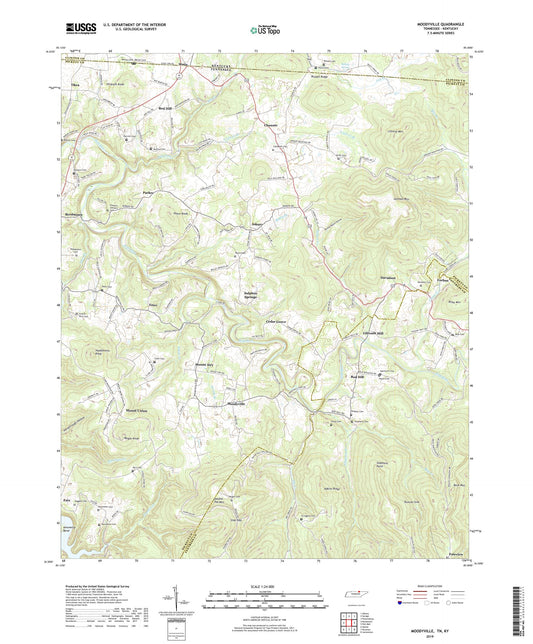 Moodyville Tennessee US Topo Map Image